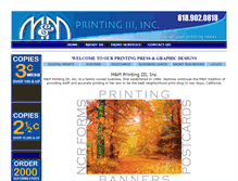 Tablet Screenshot of mmprinting.com